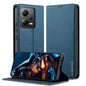 Pour Xiaomi Poco X5 LC.IMEEKE Série L1 Étui de téléphone en PU givré à texture fine (bleu)