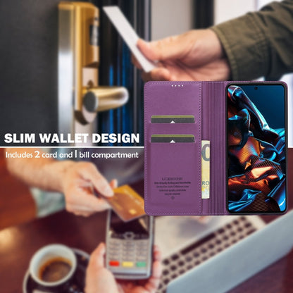 For Xiaomi Poco X5 LC.IMEEKE L1 Series Frosted Fine Texture PU Phone Case(Purple)