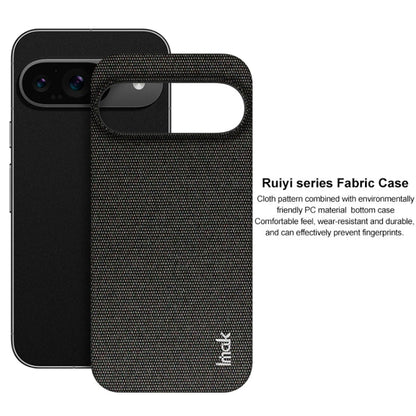 For Google Pixel 9 / 9 Pro imak Ruiyi Series Cloth Texture PU + PC Phone Case(Black)