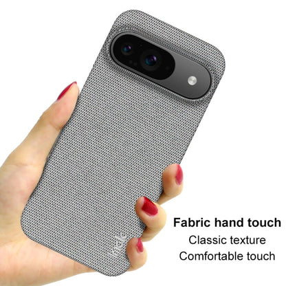 For Google Pixel 9 / 9 Pro imak Ruiyi Series Cloth Texture PU + PC Phone Case(Light Grey)