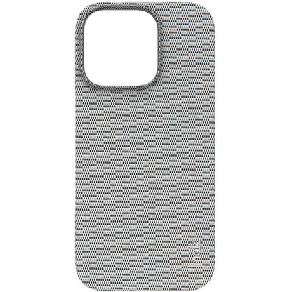 For iPhone 16 Pro imak Ruiyi Series Cloth Texture PU + PC Phone Case(Light Grey)