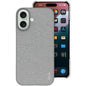 Pour iPhone 16 Coque de téléphone en tissu texturé PU + PC de la série imak Ruiyi (gris clair)
