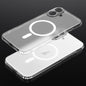 Pour iPhone 16 SULADA Crystal Sand Series Coque de Téléphone Magnétique Magsafe Givrée Galvanisée (Transparent)