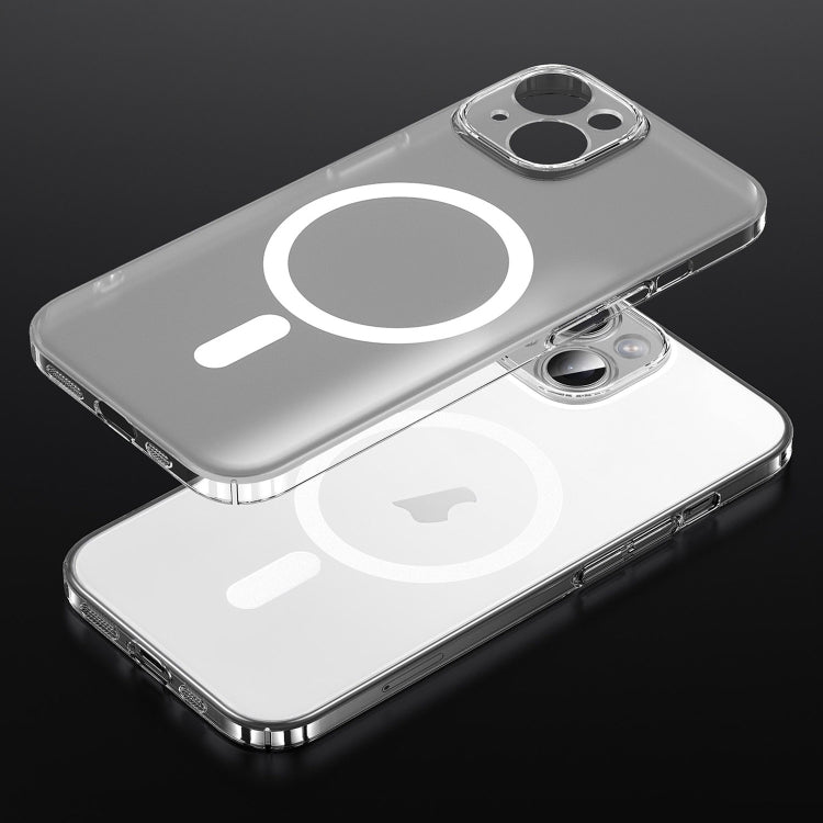Pour iPhone 14 Étui de téléphone magnétique MagSafe dépoli de la série SULADA Crystal Sand (transparent)