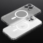Pour iPhone 14 Pro SULADA Crystal Sand Series Coque de téléphone magnétique MagSafe électroplacage givré (Transparent)