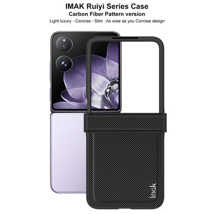 For Xiaomi Mix Flip imak Ruiyi Series Carbon Fiber PU + PC Phone Case