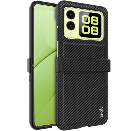 Pour Huawei nova Flip imak Ruiyi Series Coque de téléphone en fibre de carbone PU + PC