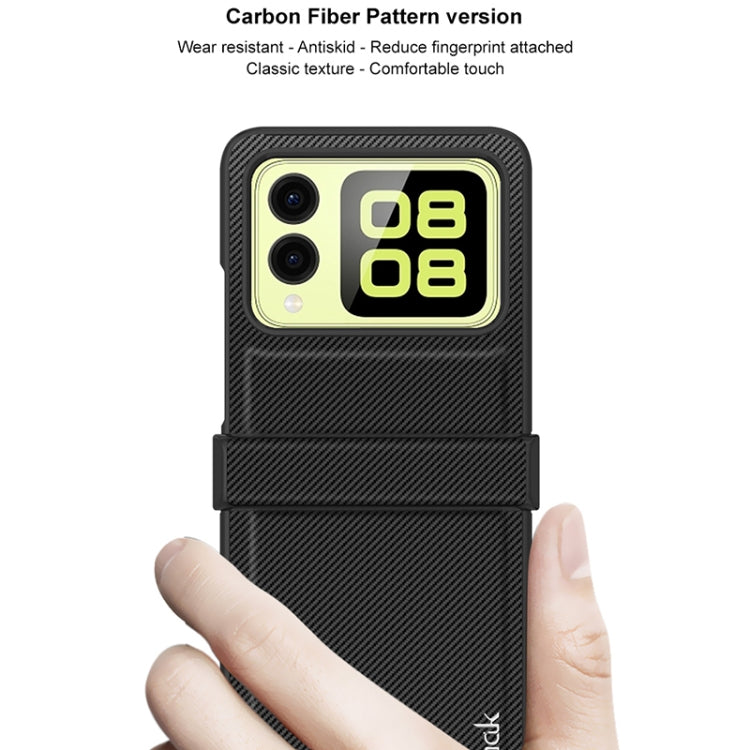 For Huawei nova Flip imak Ruiyi Series Carbon Fiber PU + PC Phone Case