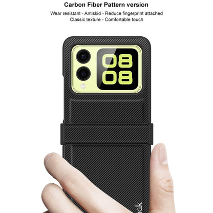 For Huawei nova Flip imak Ruiyi Series Carbon Fiber PU + PC Phone Case