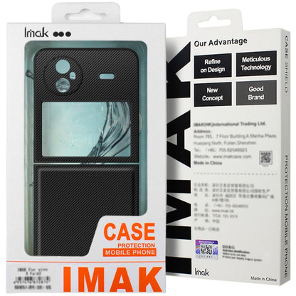 For Huawei nova Flip imak Ruiyi Series Carbon Fiber PU + PC Phone Case