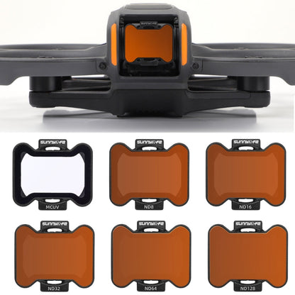 For DJI Avata 2 Sunnylife Camera Lens Filter, Filter:6 in 1 MCUV ND8/16/32/64/128