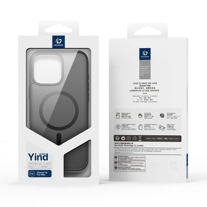 Pour iPhone 16 Pro Max DUX DUCIS Yind Series Coque de téléphone hybride TPU PC MagSafe (Noir)