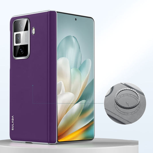 Pour l'étui de téléphone antichoc en cuir liquide SULADA Skin Feel pour Honor Magic Vs3 (Violet)