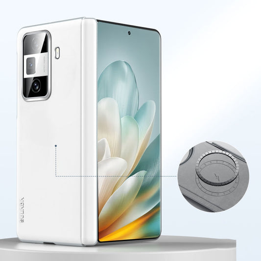 Pour Honor Magic Vs3 Étui de téléphone antichoc en cuir liquide SULADA Skin Feel (Blanc)