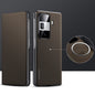 For Honor Magic Vs3 SULADA Kevlar 600D Texture Smart Window Leather Phone Case(Brown)