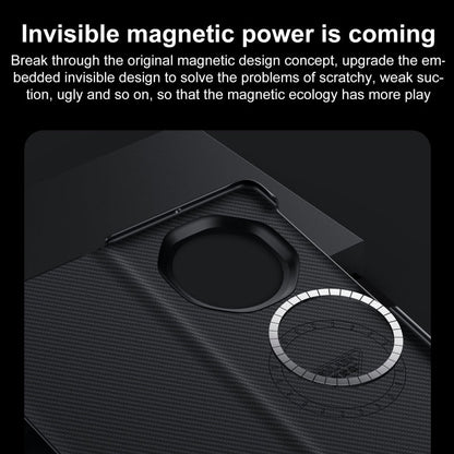 For Honor Magic Vs3 SULADA Kevlar 600D Texture Smart Window Leather Phone Case(Purple)