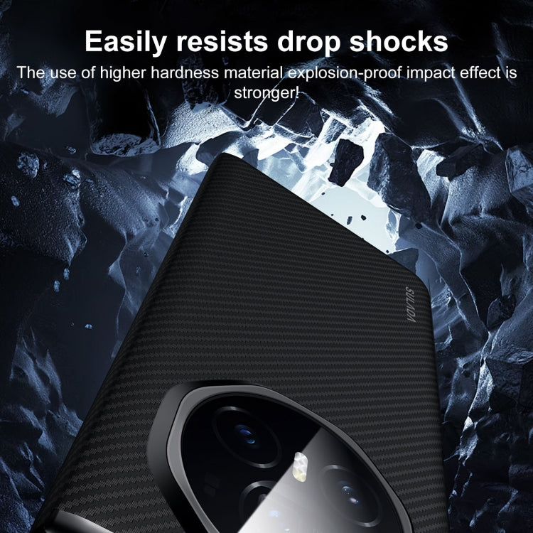 For Honor Magic Vs3 SULADA Kevlar 600D Texture Smart Window Leather Phone Case(Purple)