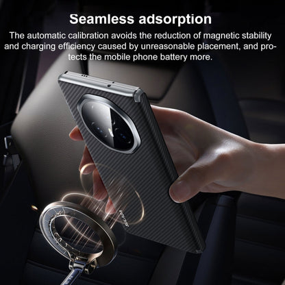 Pour Honor Magic Vs3 SULADA 600D Coque de téléphone antichoc en PC à texture Kevlar (Noir)