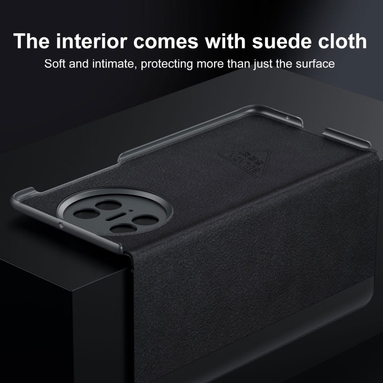 Pour Huawei Mate X5 / X3 Étui de téléphone en cuir véritable avec fenêtre intelligente et support de bracelet intelligent SULADA Smart Series (Marron)