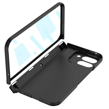 For Google Pixel 9 Pro Fold GKK Integrated Fold Hinge Card Slot Phone Case with Holder(Black)