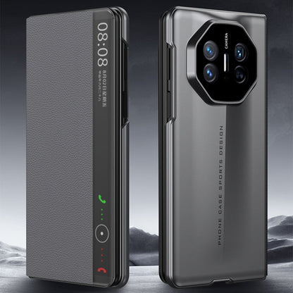 For Huawei Mate X5 GKK Blade Flip PU Phone Case(Grey)