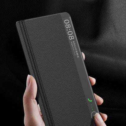 For Huawei Mate X5 GKK Blade Flip PU Phone Case(Black)