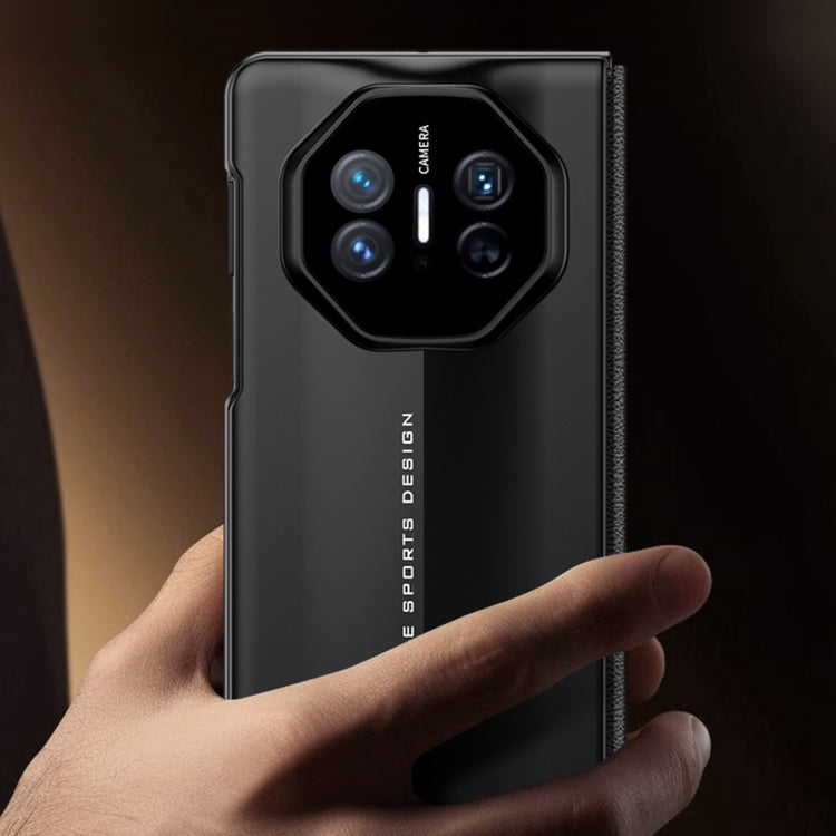 For Huawei Mate X5 GKK Blade Flip PU Phone Case(Black)