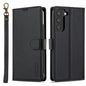 For Samsung Galaxy S22+ 5G LC.IMEEKE L2 Series Detachable Magsafe PU Phone Case with Lanyard(Black)