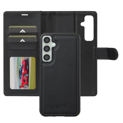Pour Samsung Galaxy A36 5G LC.IMEEKE L2 Series Coque de téléphone détachable en PU Magsafe avec cordon (noir)