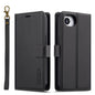 For iPhone 16e / 17e LC.IMEEKE L2 Series Detachable Magsafe PU Phone Case with Lanyard(Black)