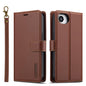 For iPhone 16e / 17e LC.IMEEKE L2 Series Detachable Magsafe PU Phone Case with Lanyard(Brown)