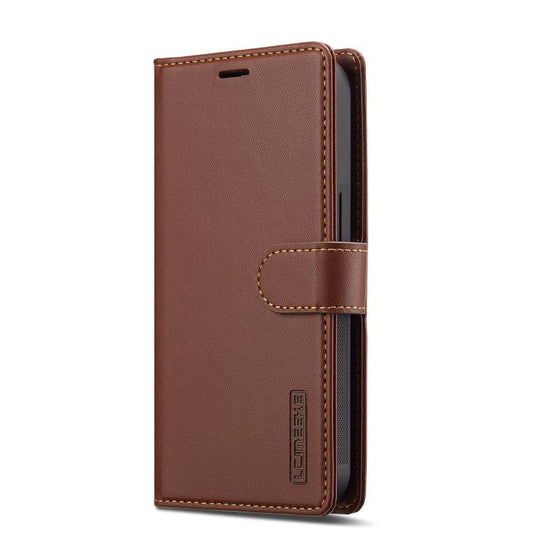 For iPhone 16e / 17e LC.IMEEKE L2 Series Detachable Magsafe PU Phone Case with Lanyard(Brown)