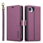 For iPhone 16e / 17e LC.IMEEKE L2 Series Detachable Magsafe PU Phone Case with Lanyard(Purple)