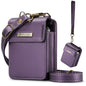 For Samsung Z Flip Series CaseMe Me50 Mini Lanyard Universal Bag(Purple)