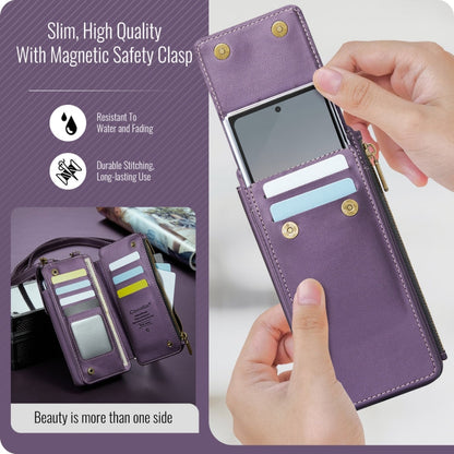 For Samsung Z Fold Series CaseMe Me50 Mini Lanyard Universal Bag(Purple)