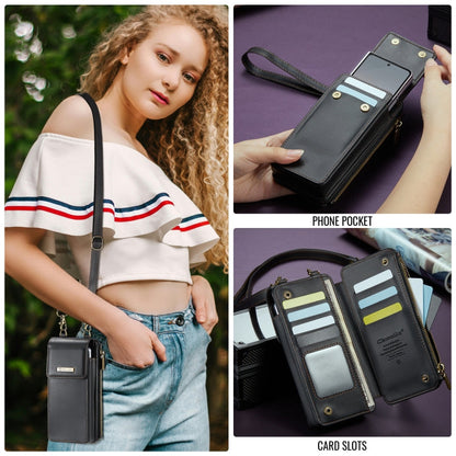 For Samsung Z Fold Series CaseMe Me50 Mini Lanyard Universal Bag(Black)