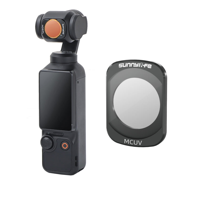 For DJI Osmo Pocket 3 Sunnylife Camera Lens Magnetic Metal Filter, No Impact On Gimbal Reset, Filter:MCUV