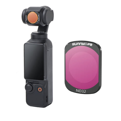 For DJI Osmo Pocket 3 Sunnylife Camera Lens Magnetic Metal Filter, No Impact On Gimbal Reset, Filter:ND32