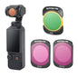 Pour filtre métallique magnétique d'objectif d'appareil photo Sunnylife DJI Osmo Pocket 3, sans impact sur la réinitialisation du cardan, filtre : CPL ND8 ND16 3 en 1