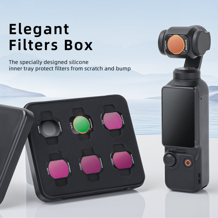 For DJI Osmo Pocket 3 Sunnylife Camera Lens Magnetic Metal Filter, No Impact On Gimbal Reset, Filter:ND32PL