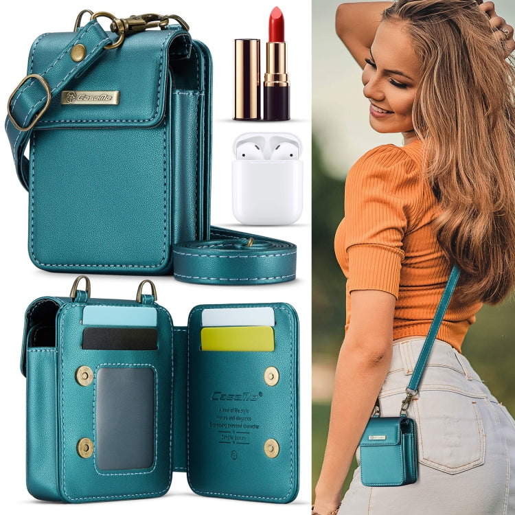 Mini sac universel CaseMe Me50 pour écouteurs Apple et Samsung + rouge à lèvres (Vert)