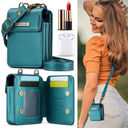 Mini sac universel CaseMe Me50 pour écouteurs Apple et Samsung + rouge à lèvres (Vert)