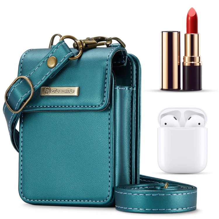 Mini sac universel CaseMe Me50 pour écouteurs Apple et Samsung + rouge à lèvres (Vert)