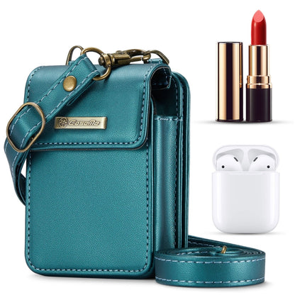 Mini sac universel CaseMe Me50 pour écouteurs Apple et Samsung + rouge à lèvres (Vert)