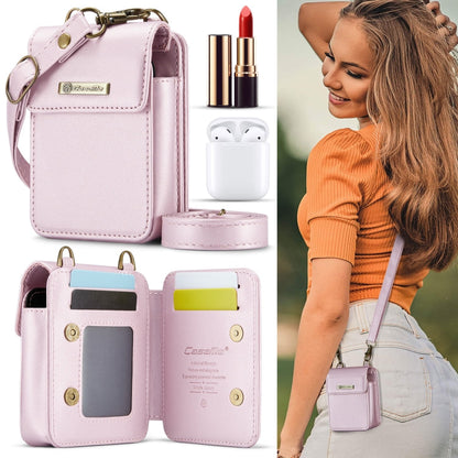 Étui universel CaseMe Me50 Mini pour écouteurs Apple et Samsung + rouge à lèvres (rose)