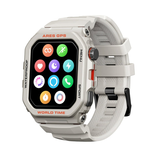 Zeblaze Ares GPS Rugged GPS Smart Watch, Support Heart Rate / Pulse Ox Blood Oxygen(Moon White)