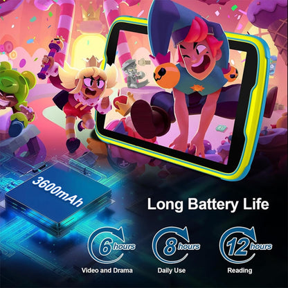 UNIWA  Boxchip Tab 8 WiFi Kid Tablet,  4GB+64GB, 8 inch Android 13 Allwinner A523 Octa Core CPU Support Google Play(Blue)