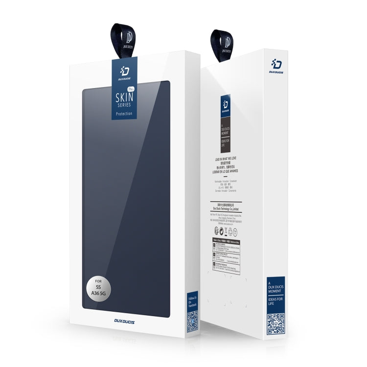 For Samsung Galaxy A36 5G / A56 5G DUX DUCIS Skin Pro Series Flip Leather Phone Case(Blue)