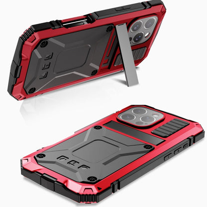 For iPhone 16 Pro Max R-JUST Life Waterproof Dustproof Shockproof Phone Case(Red)