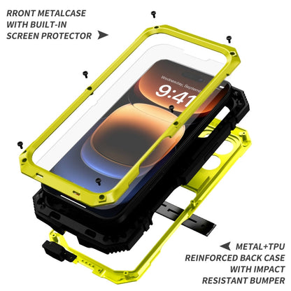 For iPhone 16 Pro Max R-JUST Life Waterproof Dustproof Shockproof Phone Case(Yellow)